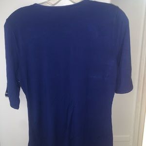 Navy Blue, Medium, White House|Black market Blouse